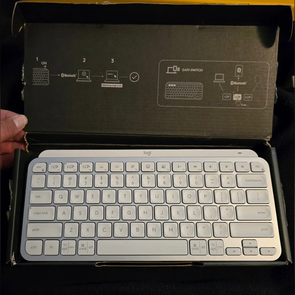 Logitech MX Keys Mini Wireless Keyboard in White